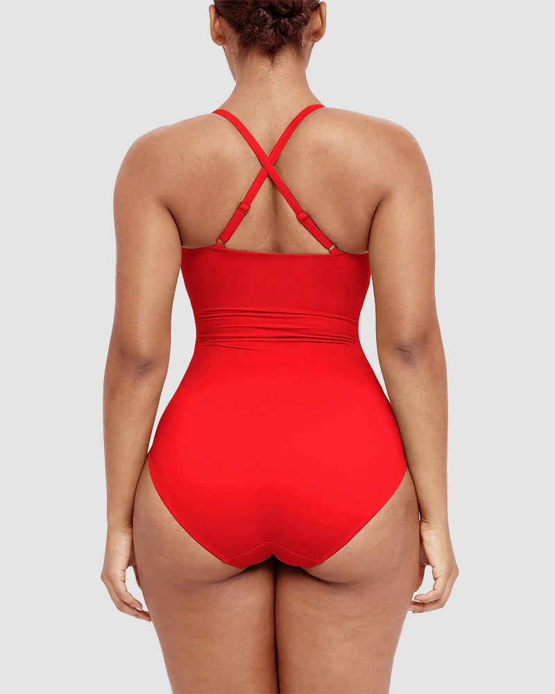 Formende Badedragt – Elegant Formende med Cut-Out Detalje