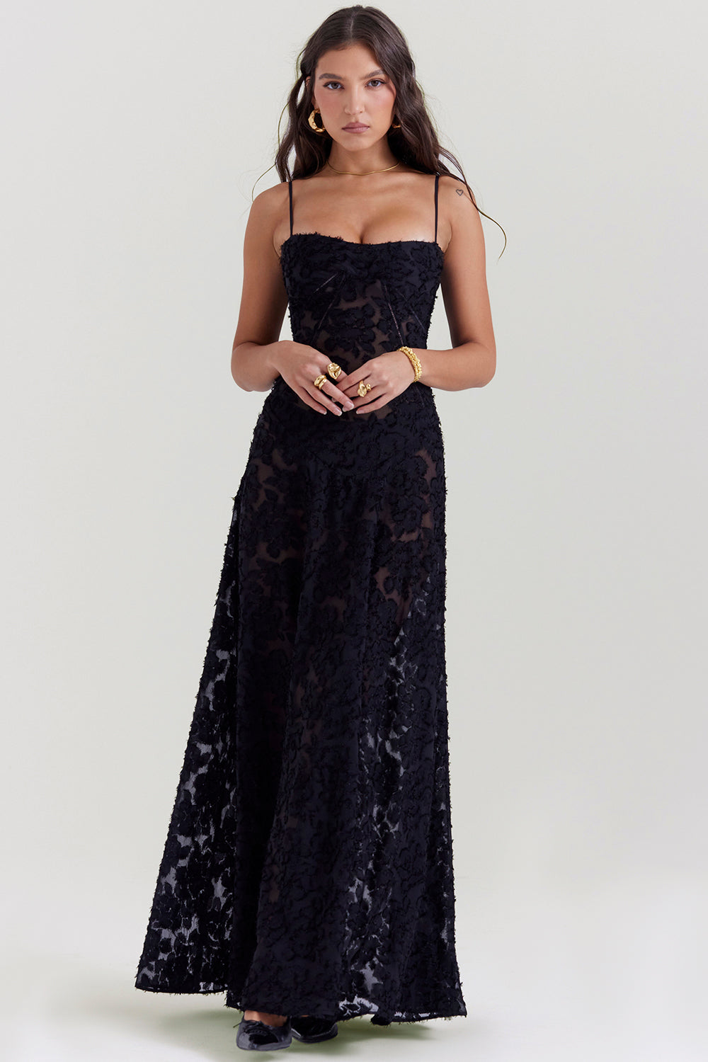 Élina™ | Elegant lang kjole