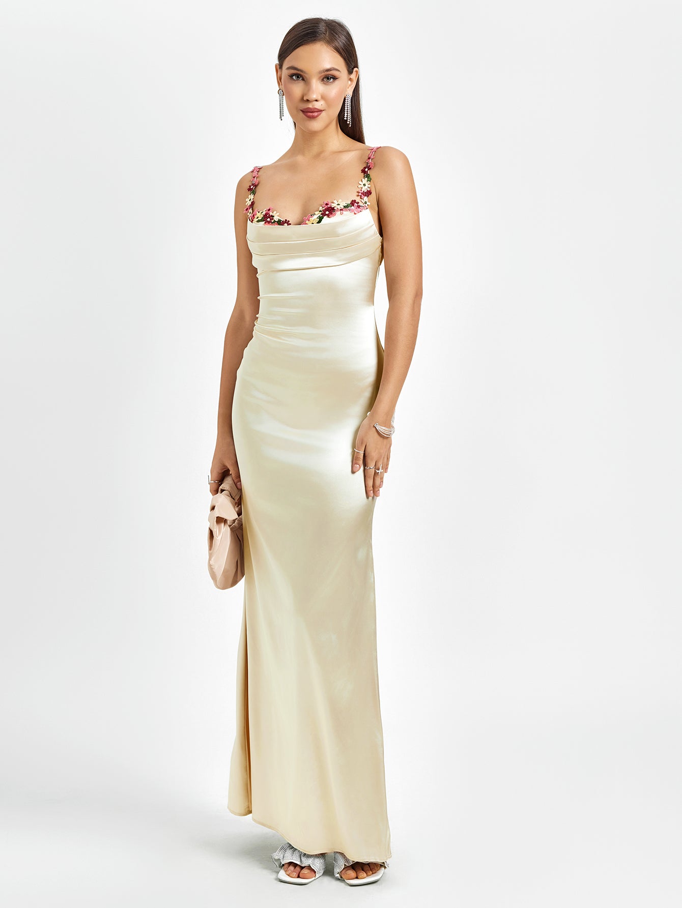 Isabella Satin Gown | Maxi Kjole