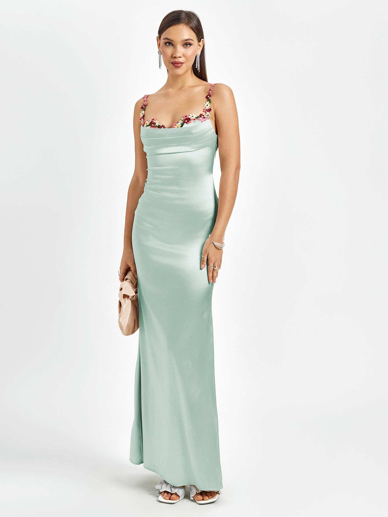 Isabella Satin Gown | Maxi Kjole