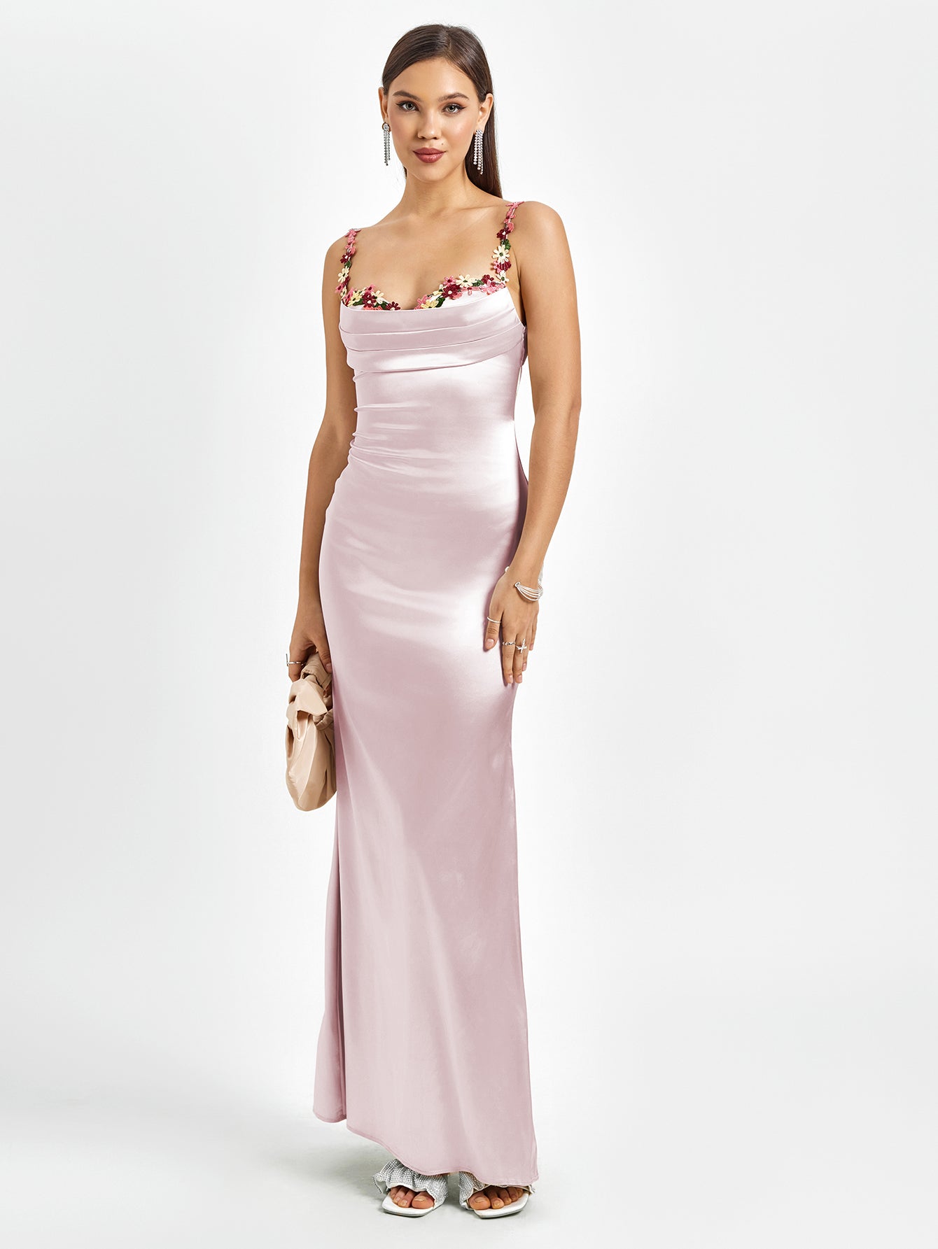Isabella Satin Gown | Maxi Kjole
