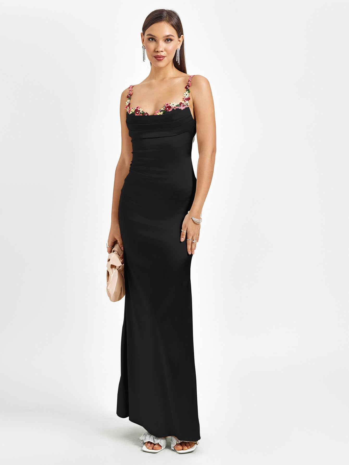 Isabella Satin Gown | Maxi Kjole