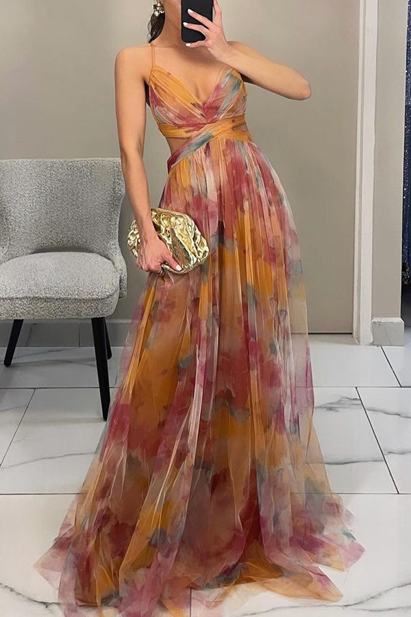 Vaëlia™ | Smuk maxi-kjole med blomsterprint