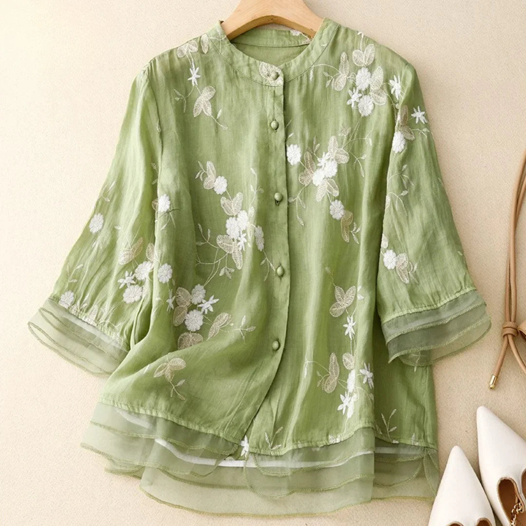 Liva™ | Broderet bluse