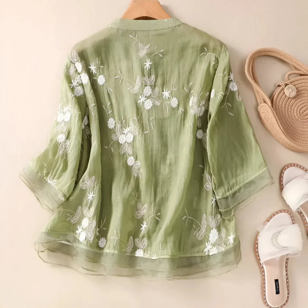 Liva™ | Broderet bluse