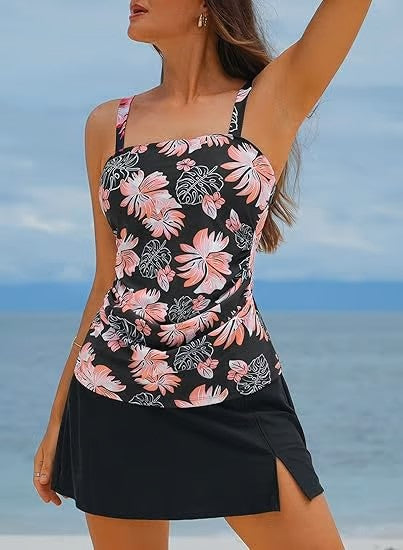 Square Neck Tankini Sæt