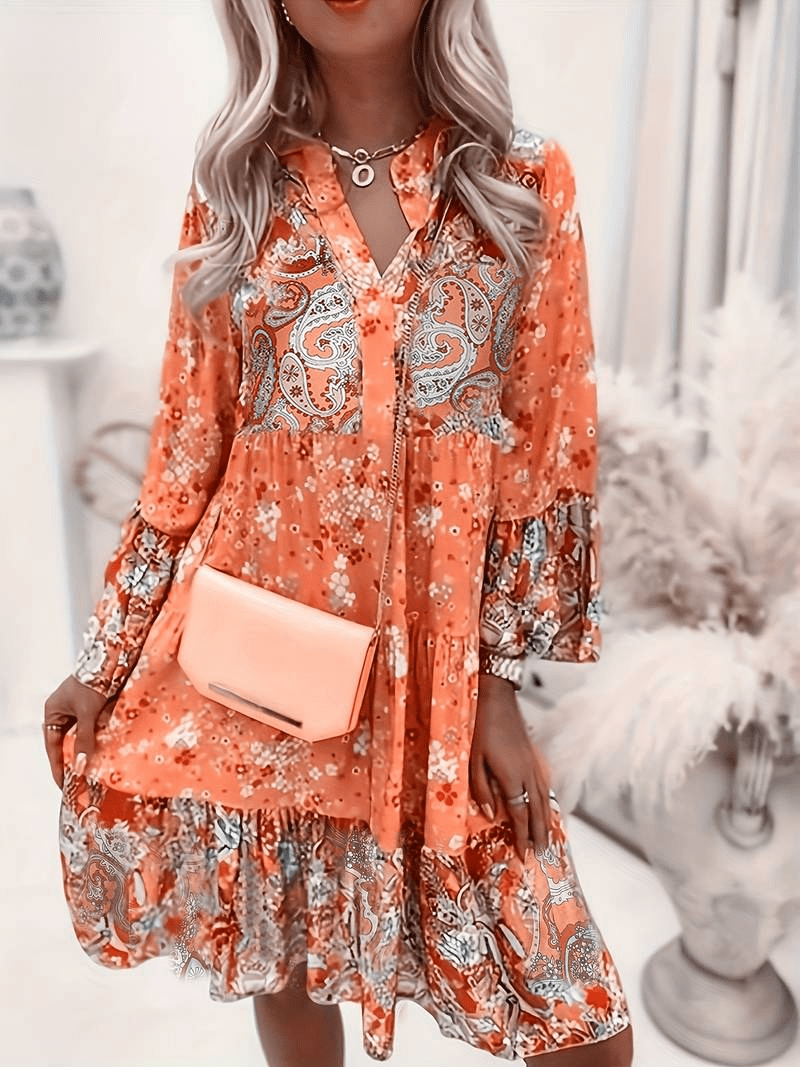 Aria|Blomsterprintet kjole