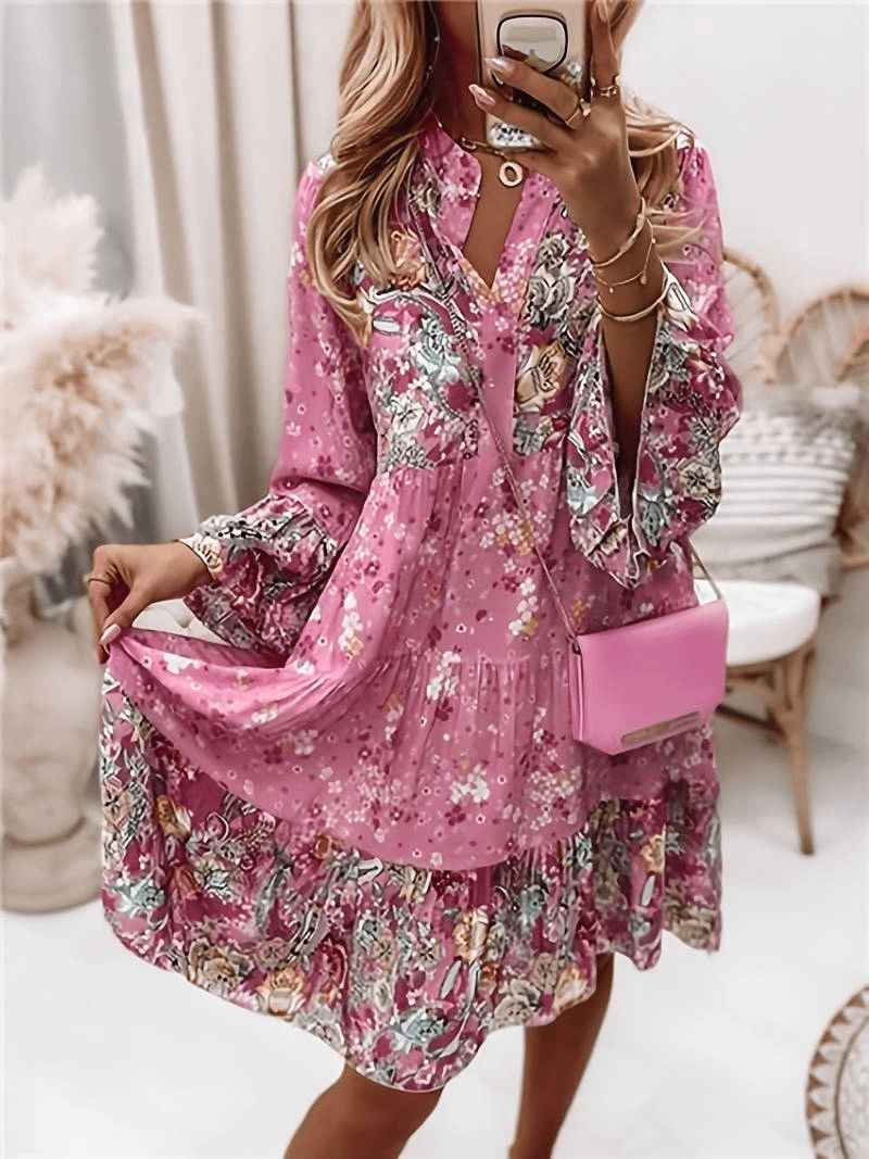 Aria|Blomsterprintet kjole