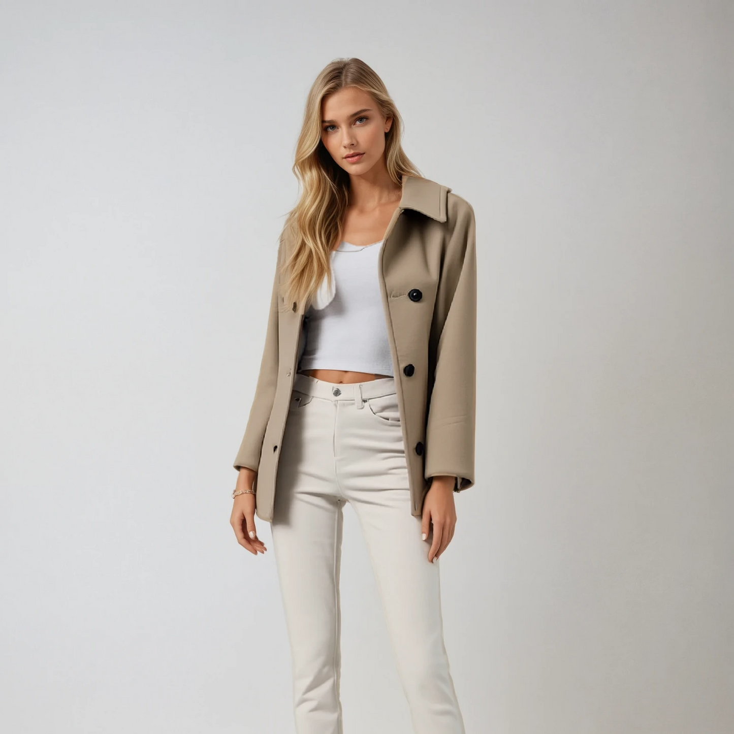 Alma Oversized Uldfrakke