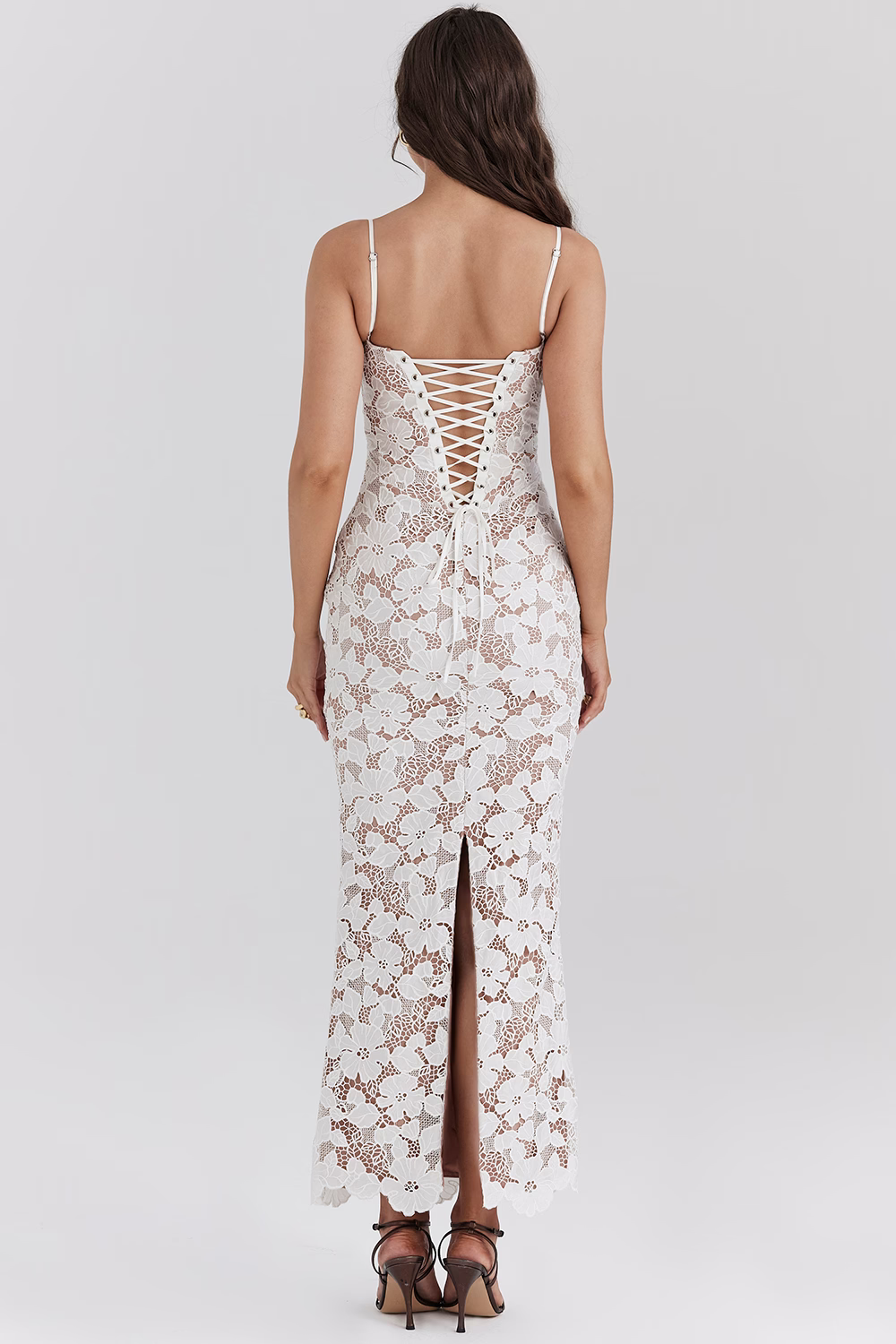 EVANGELINE - Broderet Maxi-Kjole
