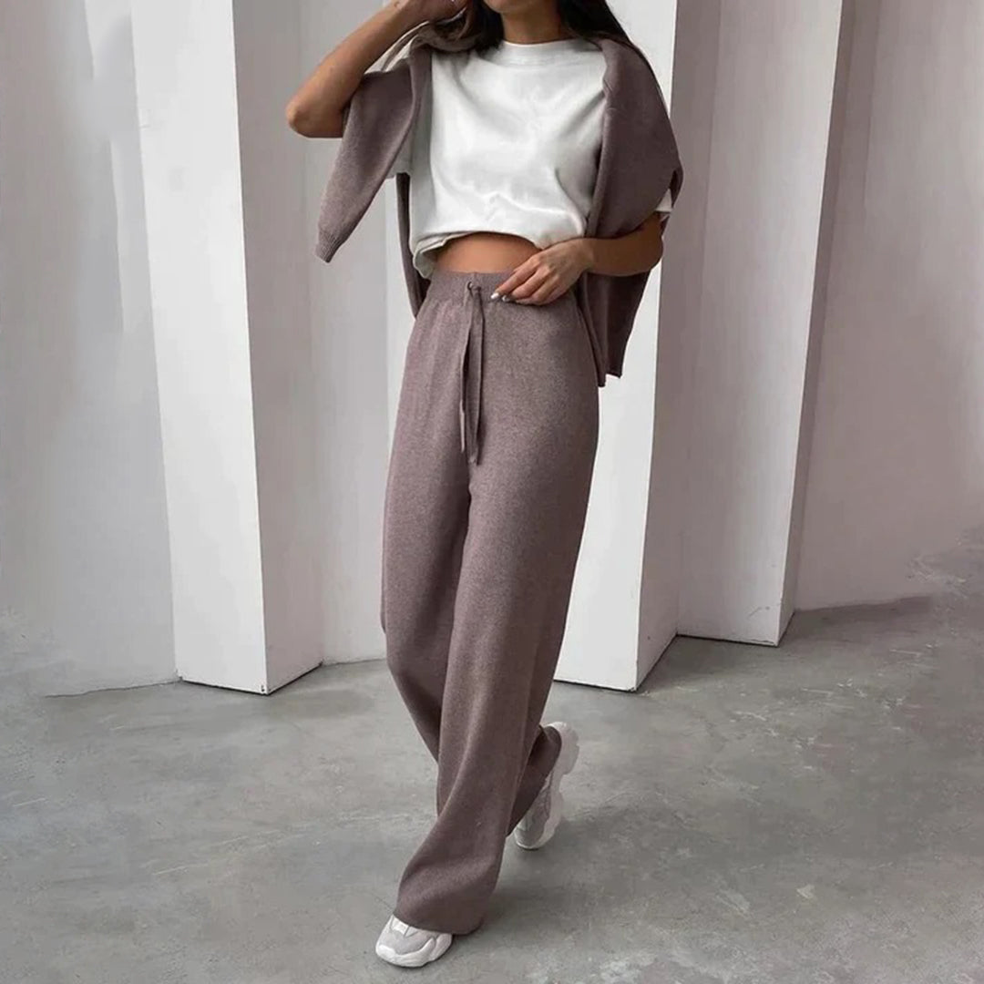Elegant Dame Cashmere Set – Komfort und Stil
