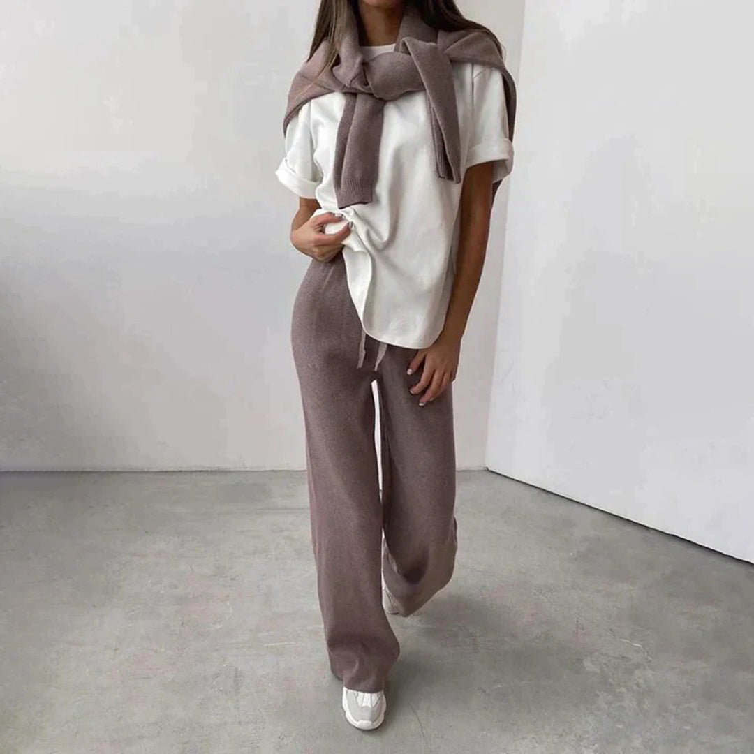 Elegant Dame Cashmere Set – Komfort und Stil