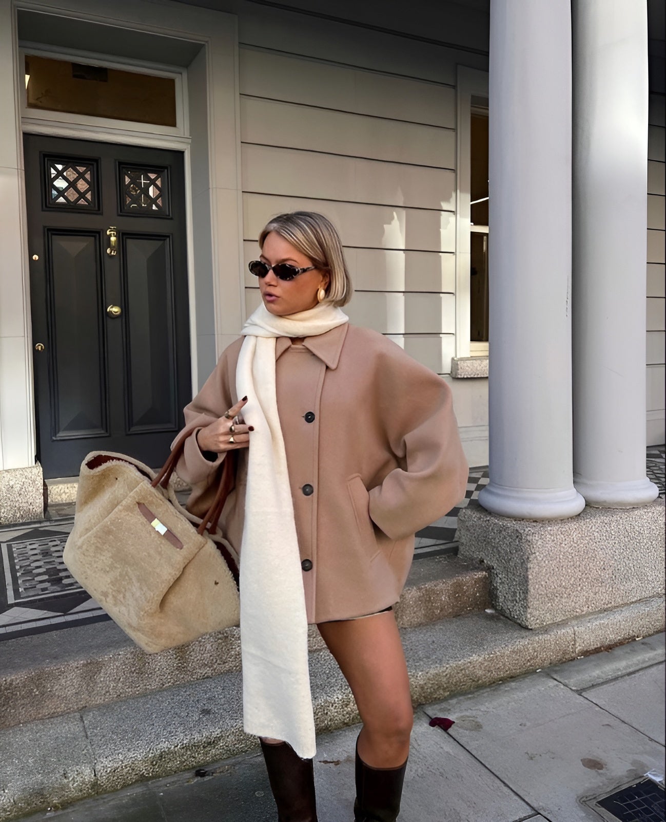 Alma Oversized Uldfrakke