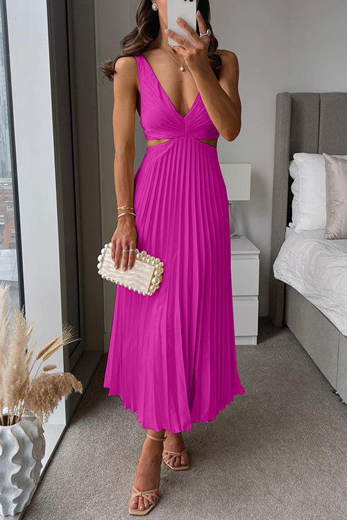 Elsa | Elegant Plisseret Maxikjole