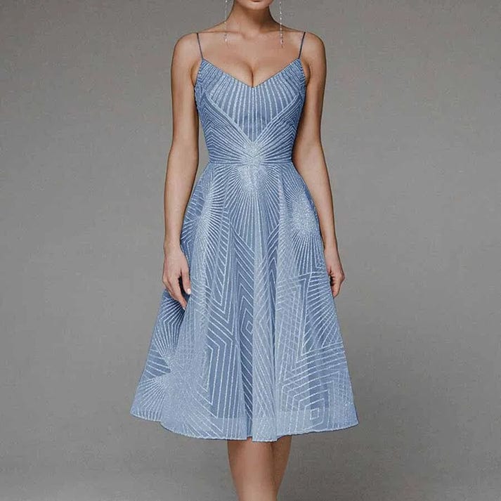 Lucie | Elegant kjole med åben ryg