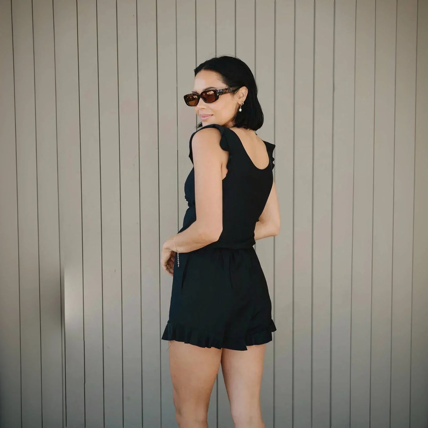 Lounge-Badebukser med Shorts og Indbygget BH
