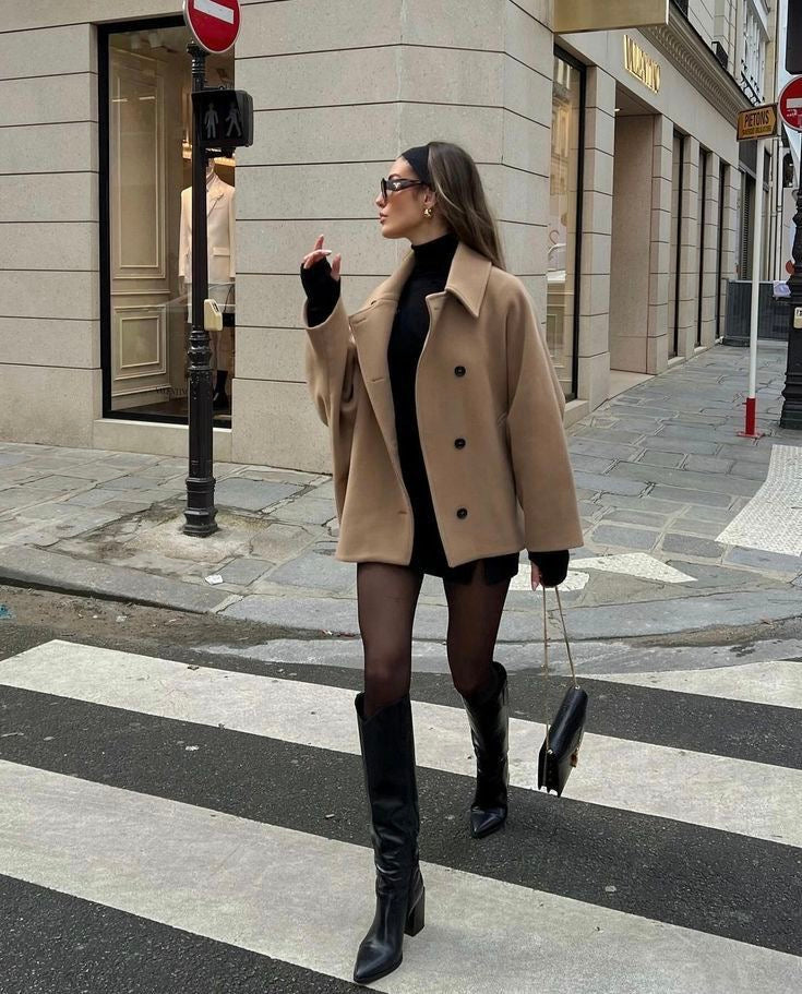 Alma Oversized Uldfrakke
