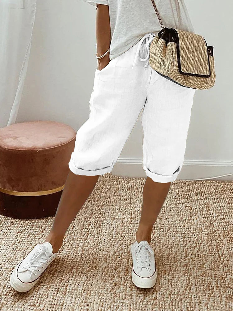 Maria™ | Komfortable shorts med opsmøg