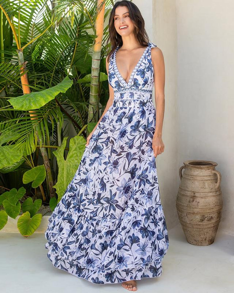 Bloom Set – Badedragt med lang nederdel