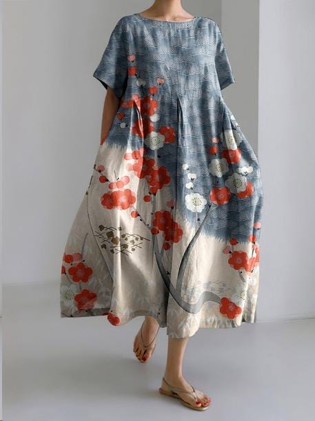 Madeleine|Elegant Floral Kjole til Kvinder