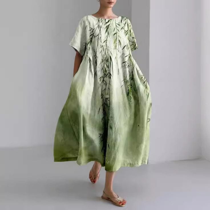 Madeleine|Elegant Floral Kjole til Kvinder