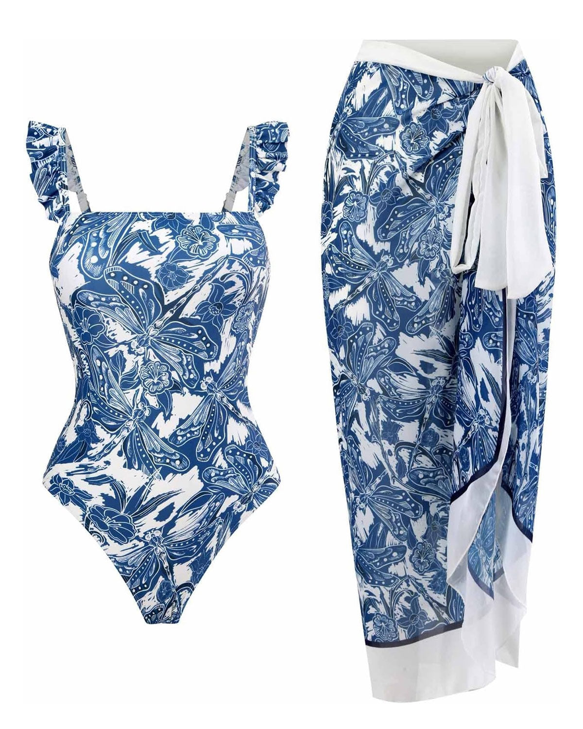 Bloom Set – Badedragt med lang nederdel