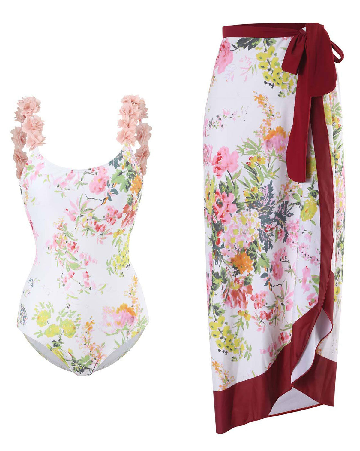 Bloom Set – Badedragt med lang nederdel