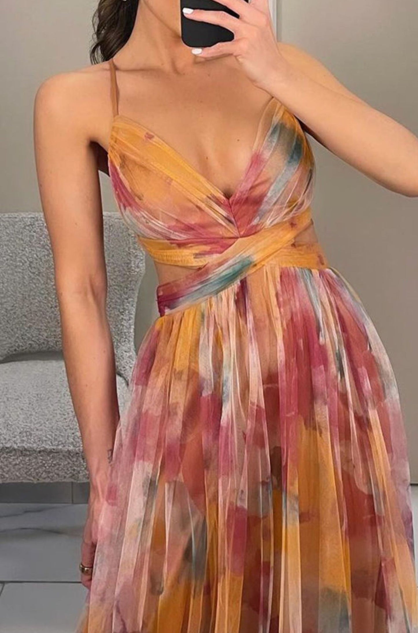 Giola – Betagende Maxi-kjole med Blomsterprint
