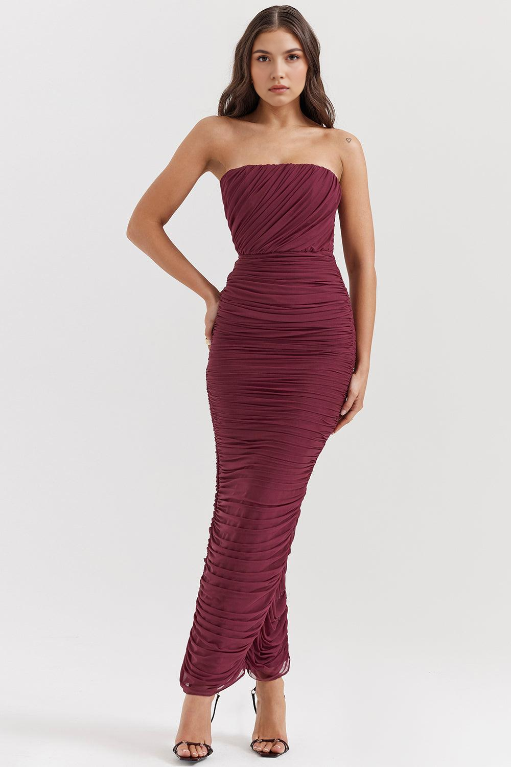 AMARIS - Mesh Maxi Kjole