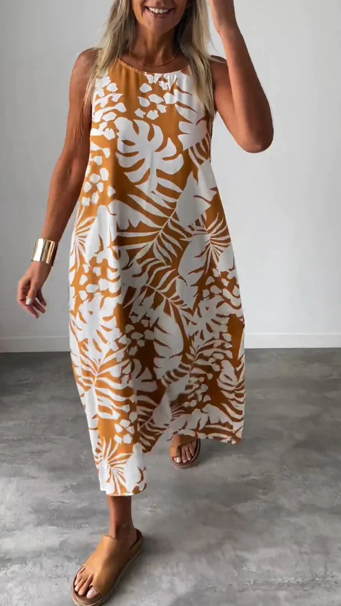 Fleur | Komfortabel Floral Kjole