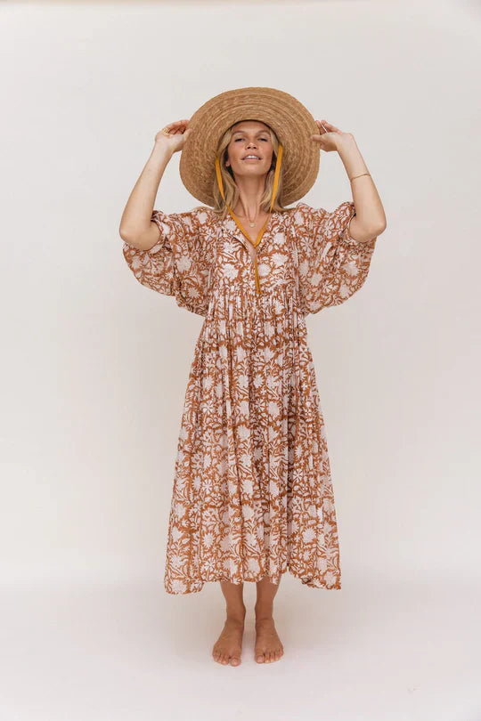 Blomster Boho Sommerkjole til Kvinder - Perfekt til Begivenheder og Udendørs Sammenkomster