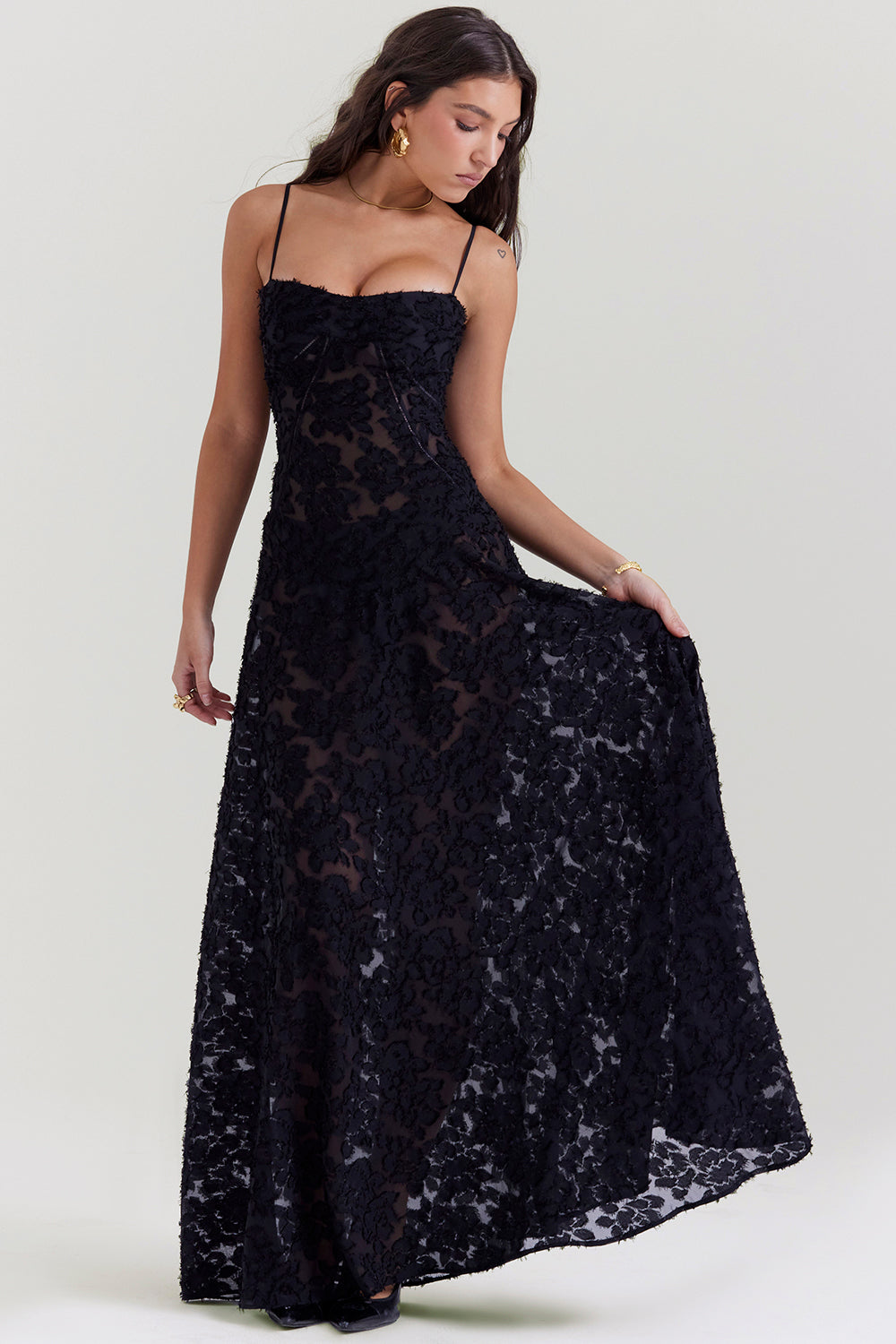 Élina™ | Elegant lang kjole