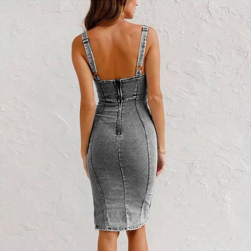 Mona | Denim-Top-Kjole