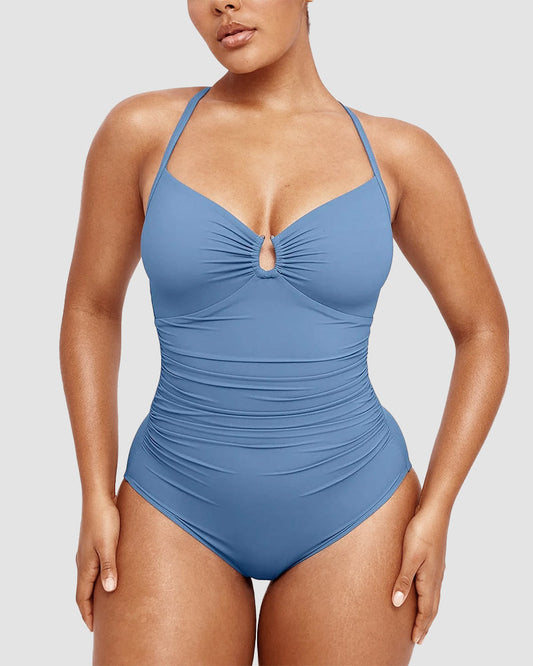 Formende Badedragt – Elegant Formende med Cut-Out Detalje