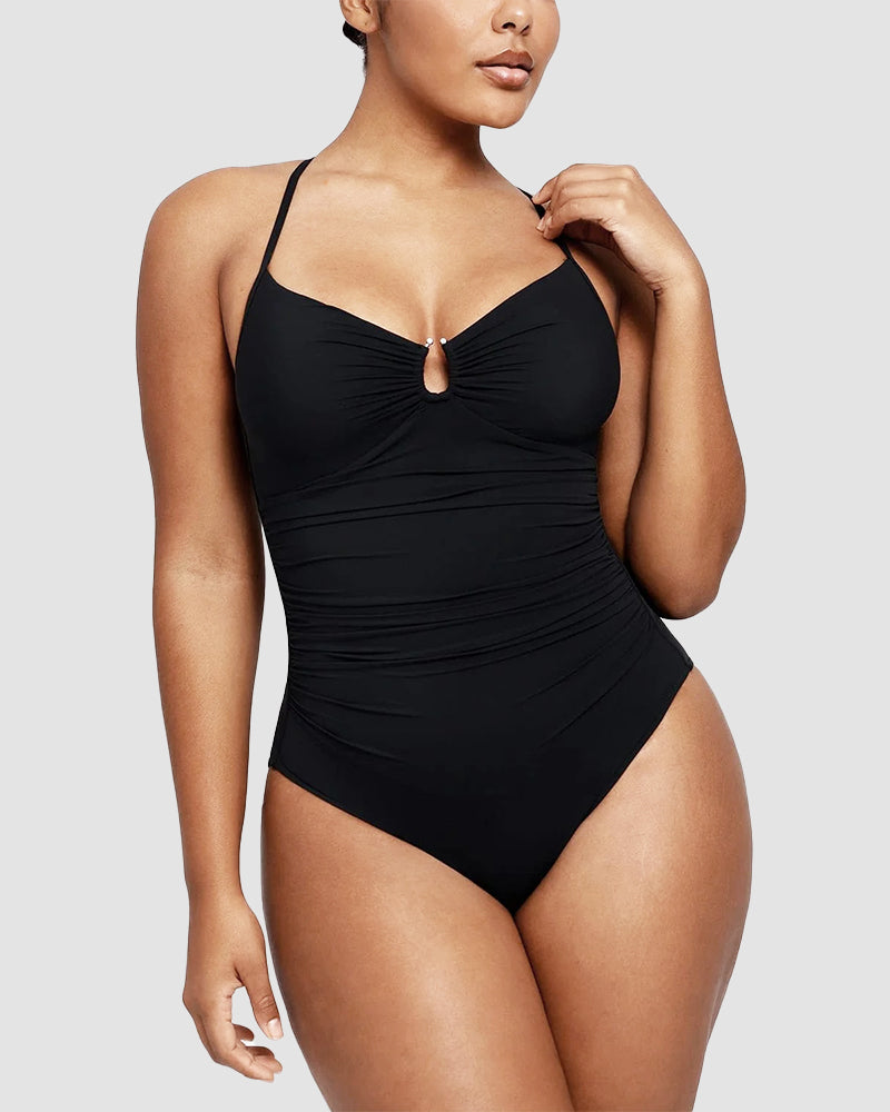 Formende Badedragt – Elegant Formende med Cut-Out Detalje