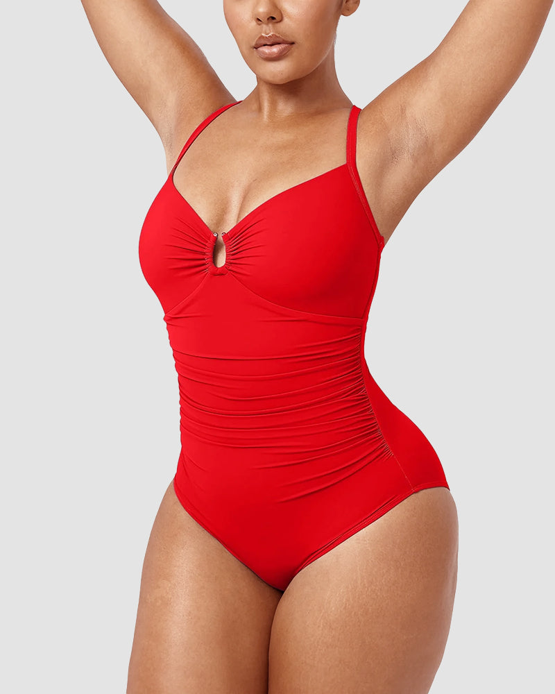Formende Badedragt – Elegant Formende med Cut-Out Detalje