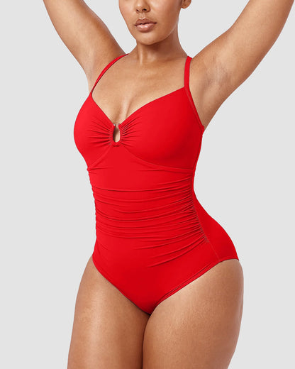 Formende Badedragt – Elegant Formende med Cut-Out Detalje