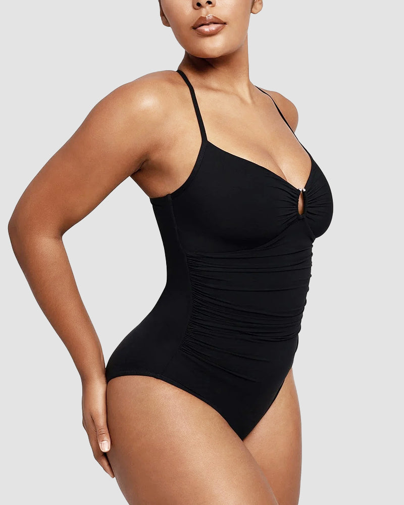 Formende Badedragt – Elegant Formende med Cut-Out Detalje