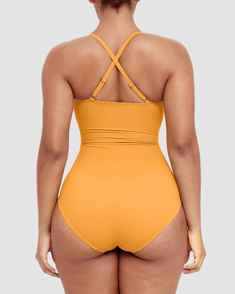 Formende Badedragt – Elegant Formende med Cut-Out Detalje
