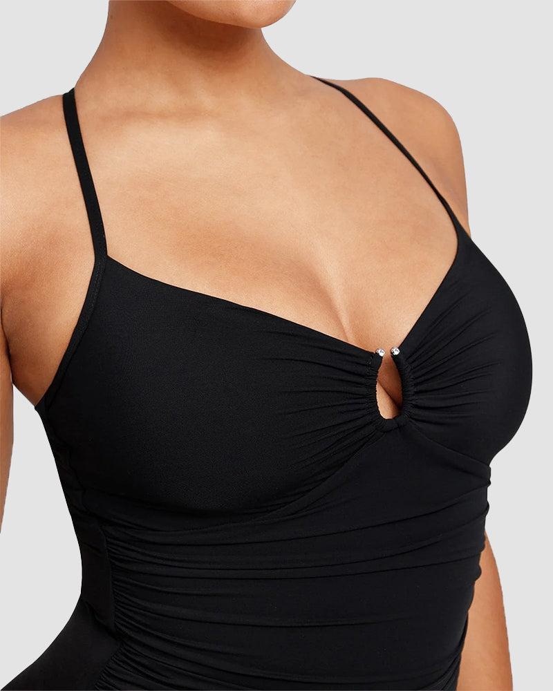 Formende Badedragt – Elegant Formende med Cut-Out Detalje