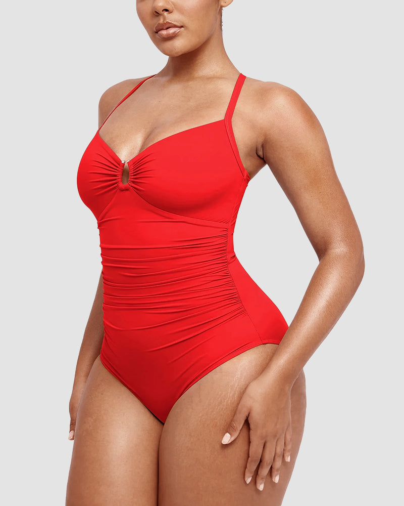 Formende Badedragt – Elegant Formende med Cut-Out Detalje