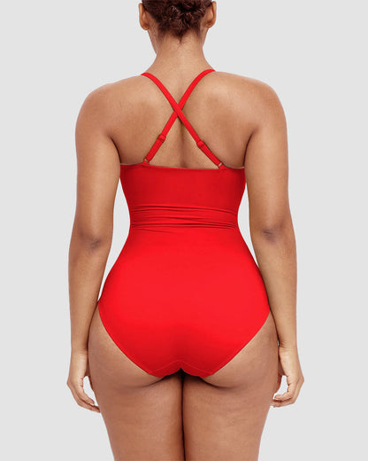 Formende Badedragt – Elegant Formende med Cut-Out Detalje