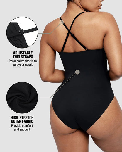 Formende Badedragt – Elegant Formende med Cut-Out Detalje