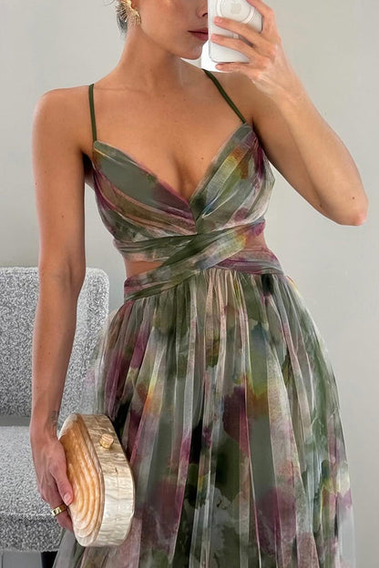 Vaëlia™ | Smuk maxi-kjole med blomsterprint