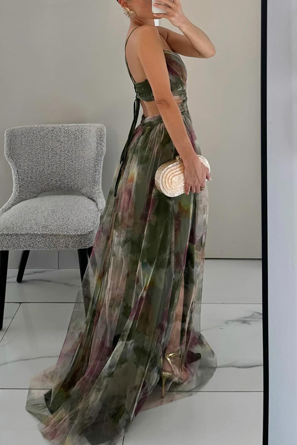 Vaëlia™ | Smuk maxi-kjole med blomsterprint