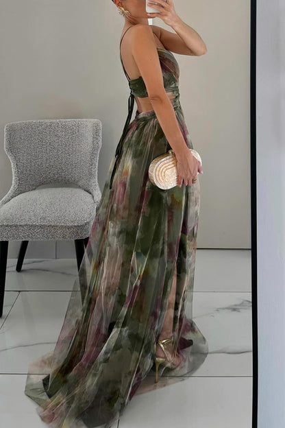 Vaëlia™ | Smuk maxi-kjole med blomsterprint