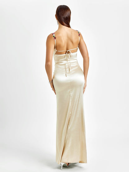 Isabella Satin Gown | Maxi Kjole