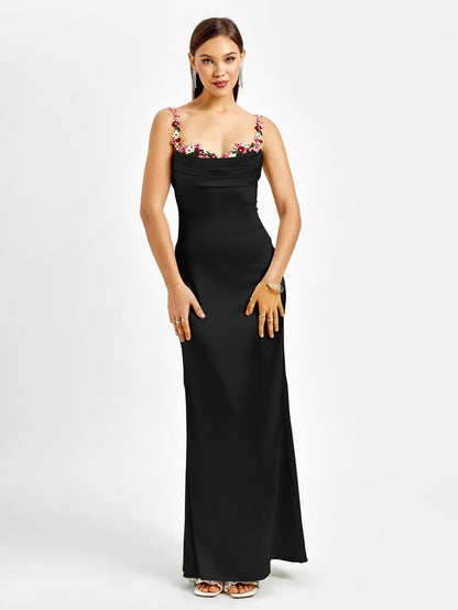 Isabella Satin Gown | Maxi Kjole