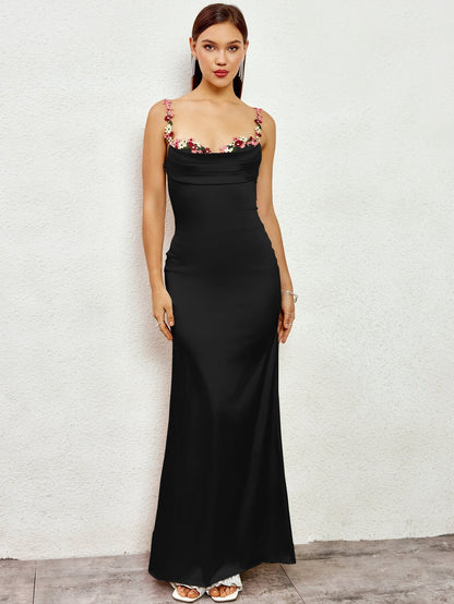 Isabella Satin Gown | Maxi Kjole