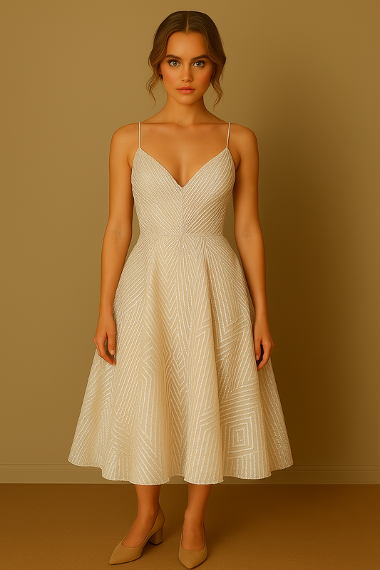 Lucie | Elegant kjole med åben ryg